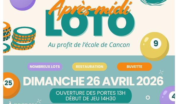 Loto de l'APE : Dimanche 26 Avril